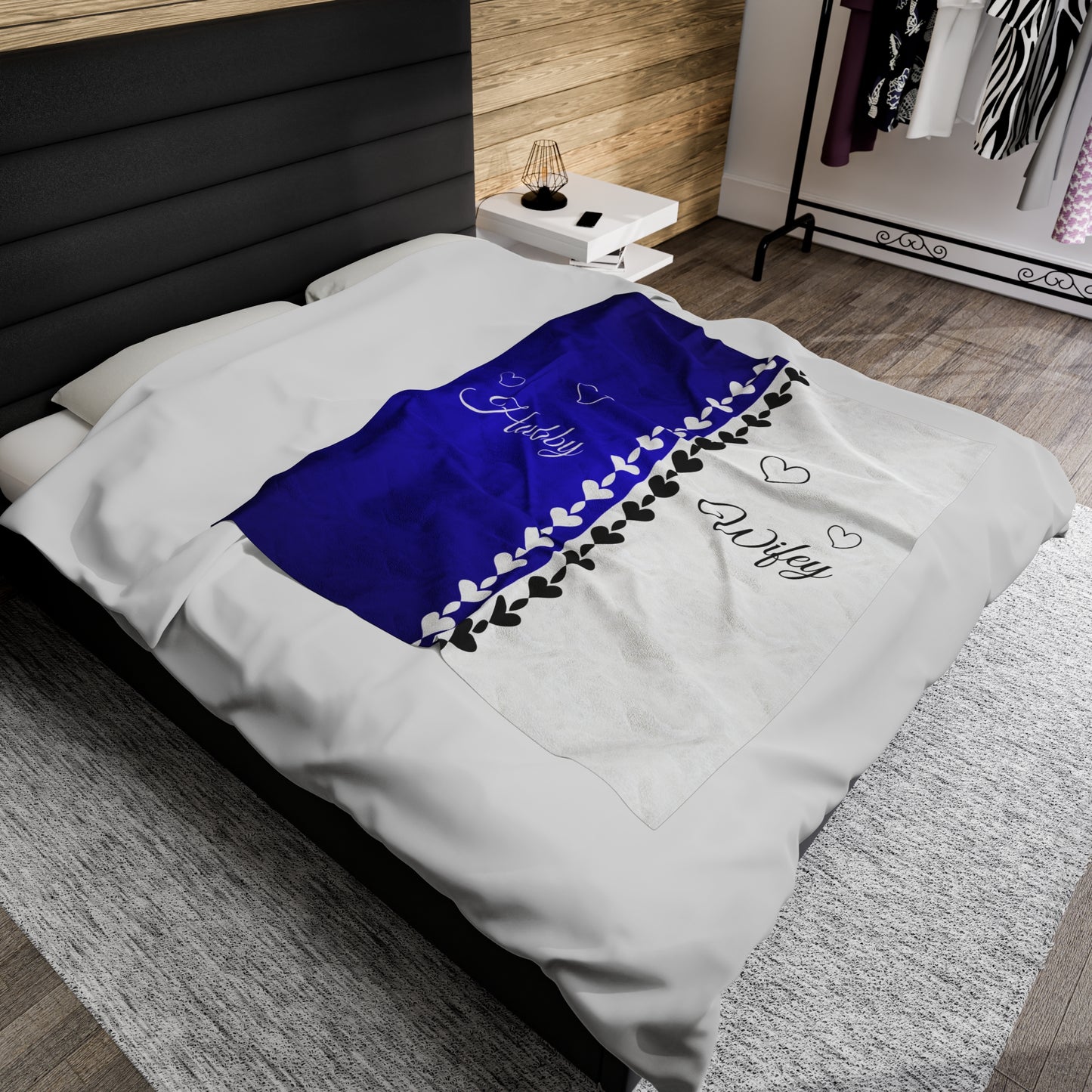 Hubby/Wifey Plush Blanket
