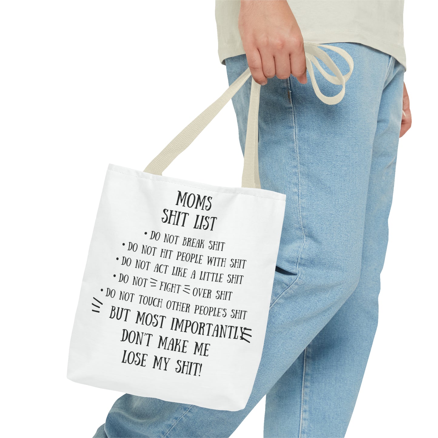 Mom's Shit List Tote Bag