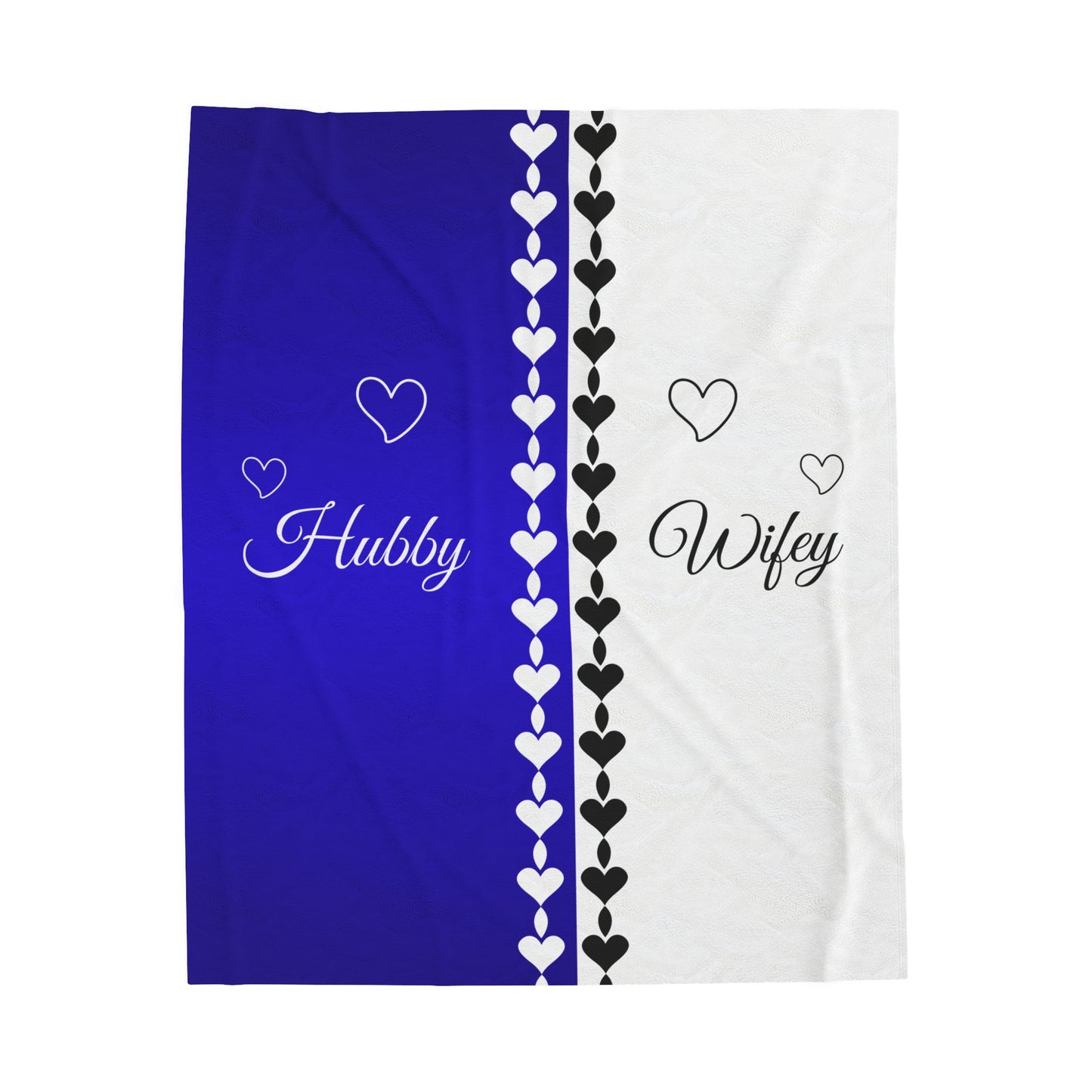 Hubby/Wifey Plush Blanket