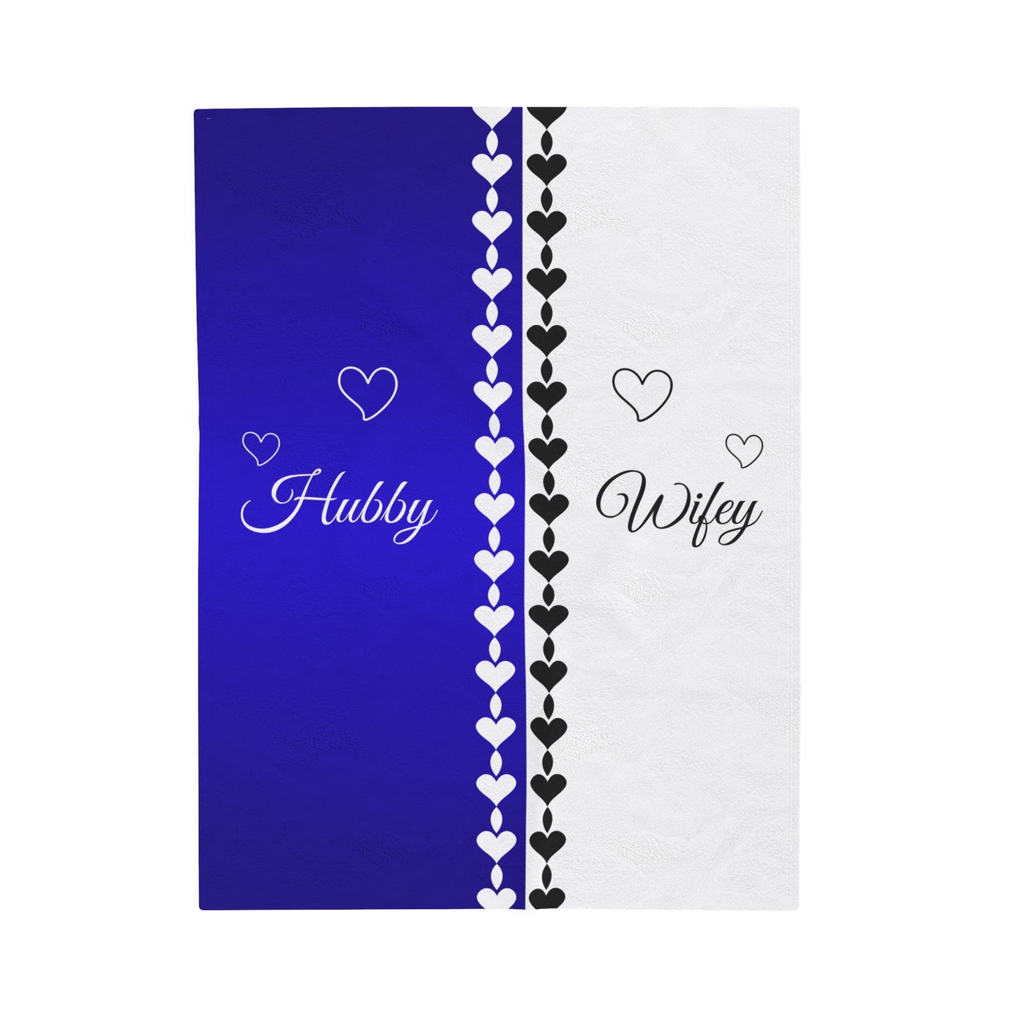 Hubby/Wifey Plush Blanket