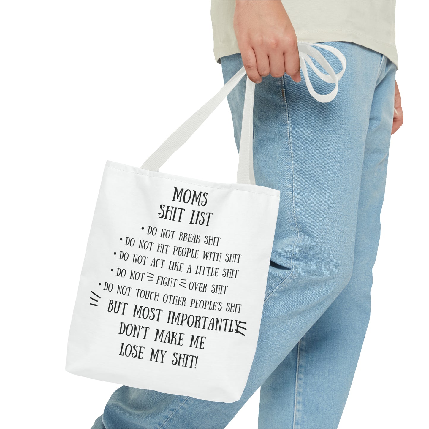 Mom's Shit List Tote Bag