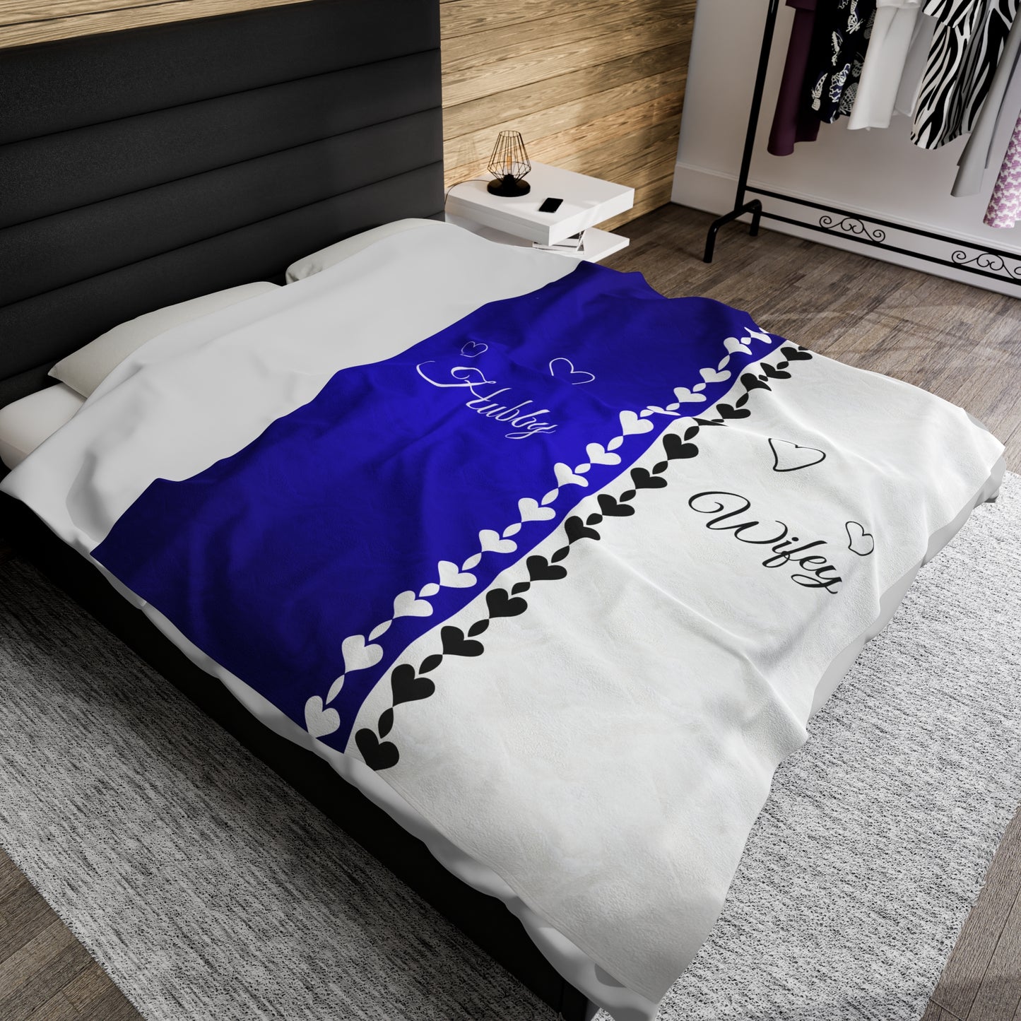 Hubby/Wifey Plush Blanket