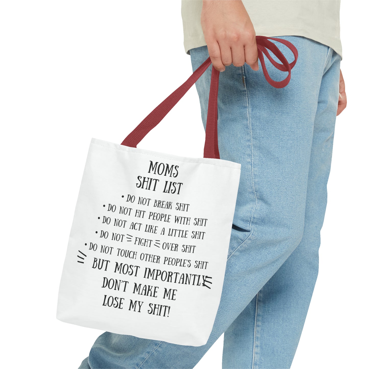 Mom's Shit List Tote Bag