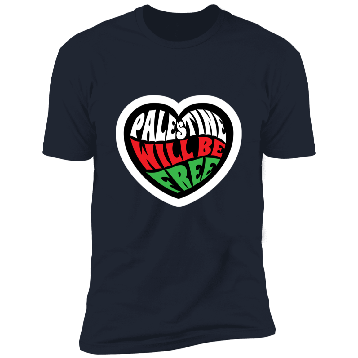 Palestine Heart Short Sleeve Tee