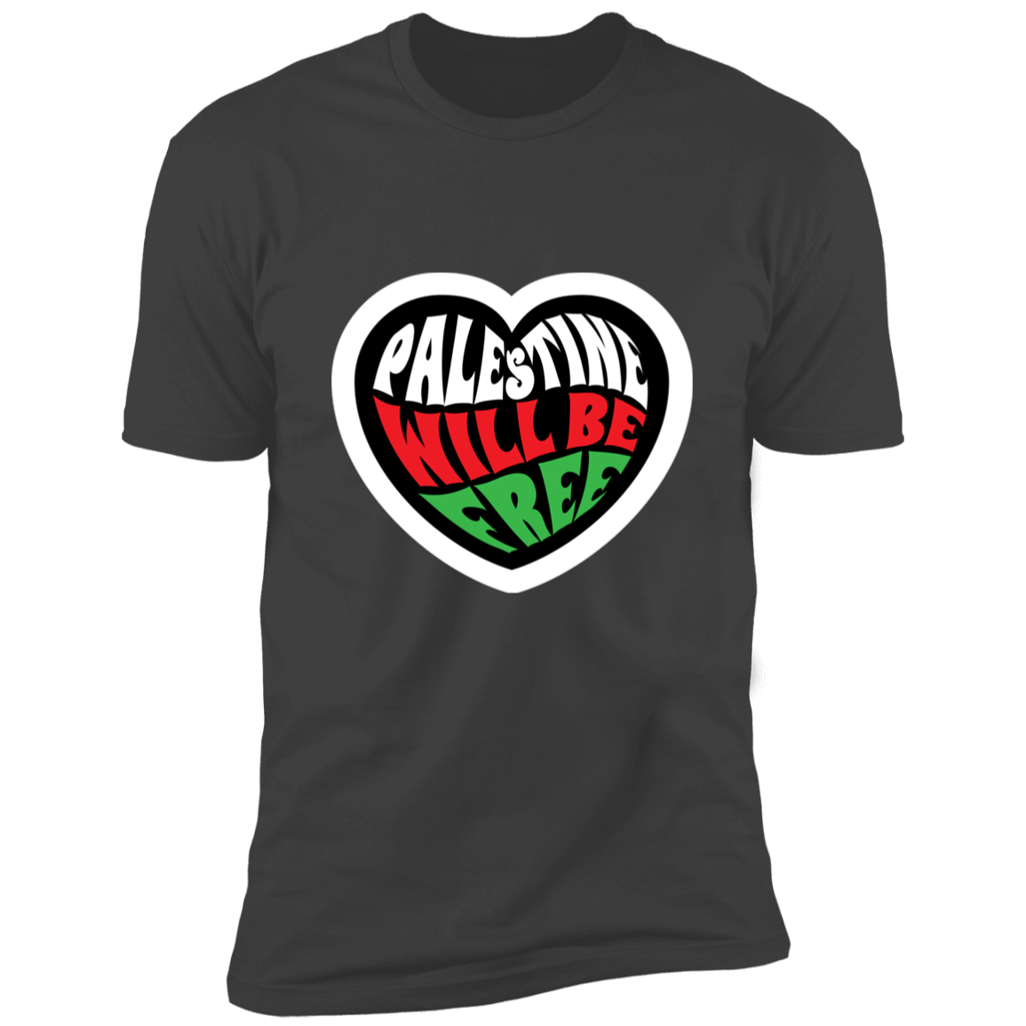 Palestine Heart Short Sleeve Tee