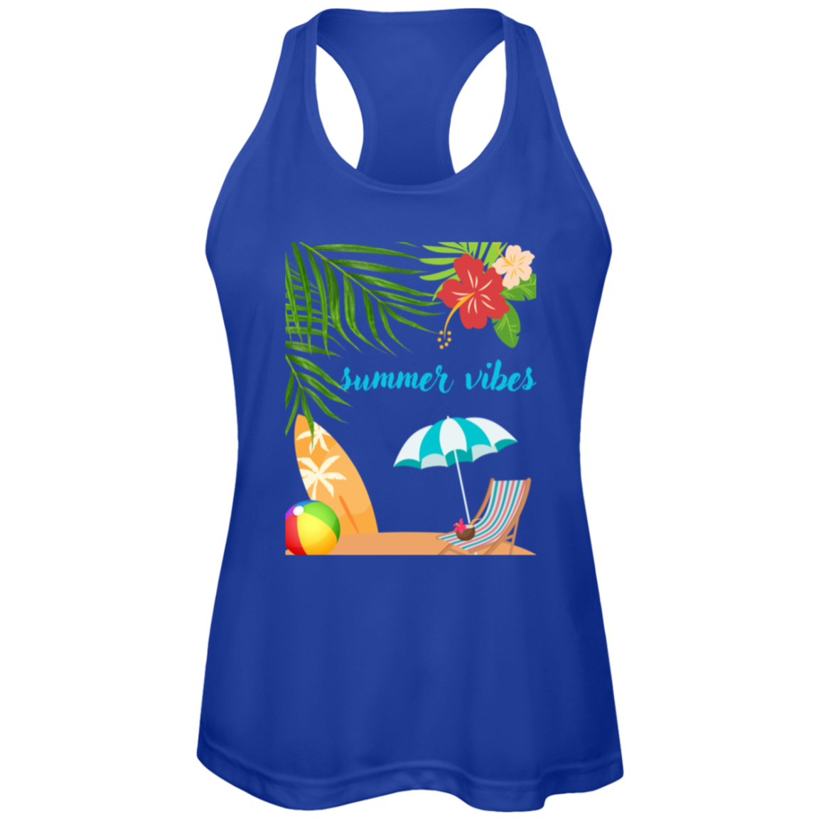Summer Vibes Women's Zone Racerback Tank