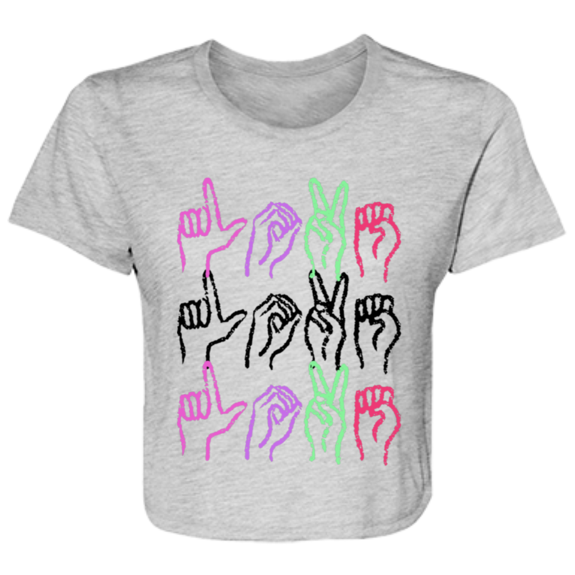 Love Ladies' Flowy Cropped Tee