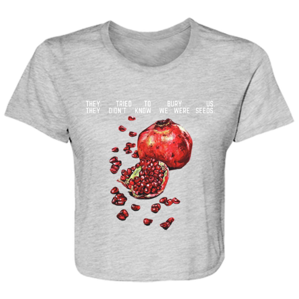 Pomegranate Cropped Tee