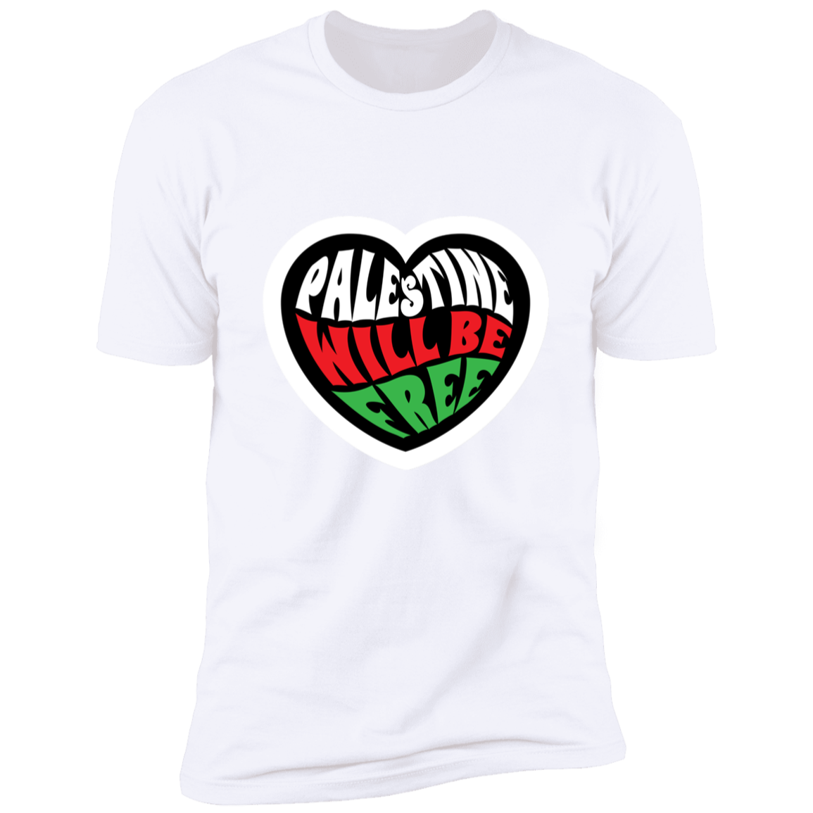 Palestine Heart Short Sleeve Tee
