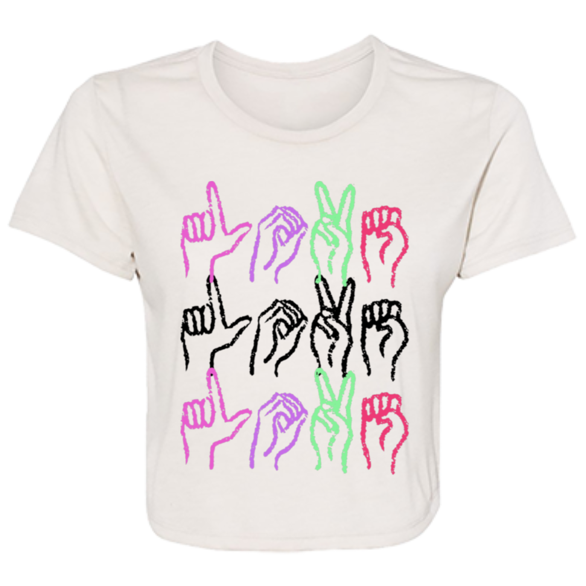 Love Ladies' Flowy Cropped Tee