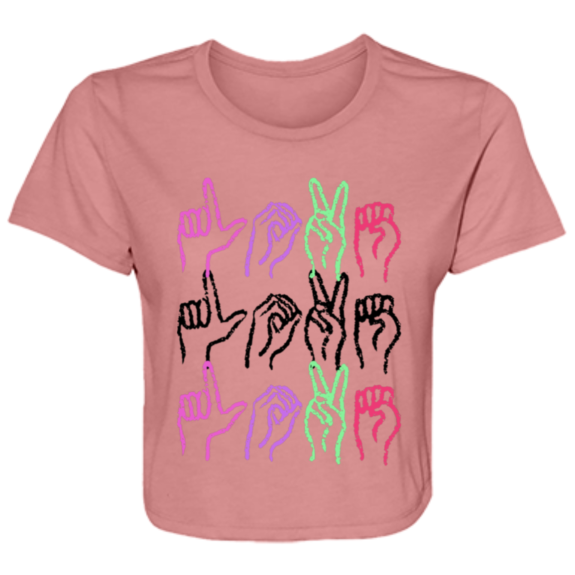 Love Ladies' Flowy Cropped Tee