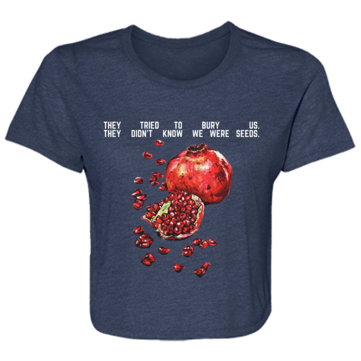 Pomegranate Cropped Tee