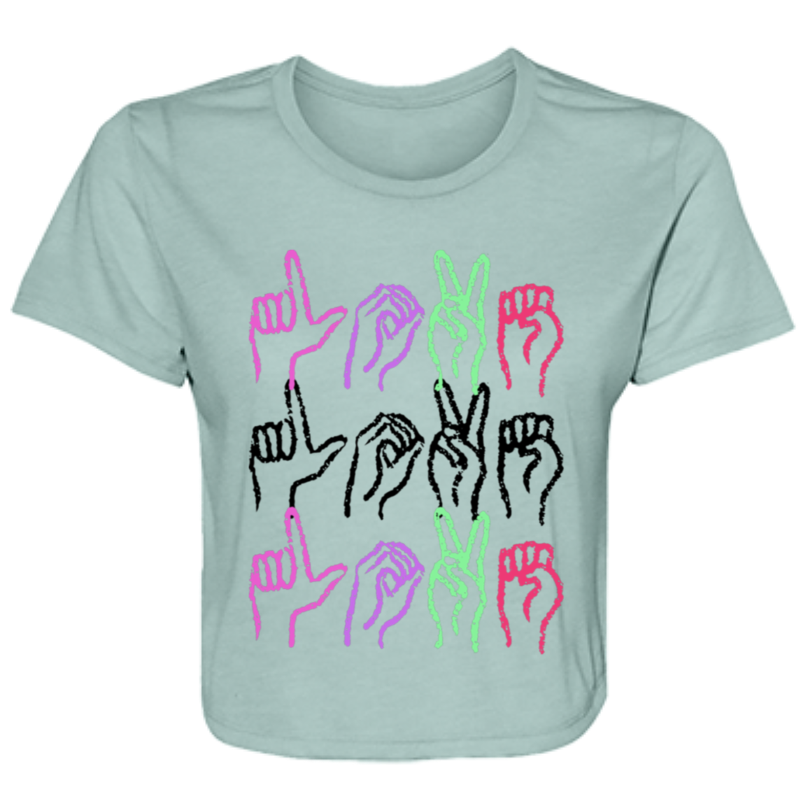 Love Ladies' Flowy Cropped Tee