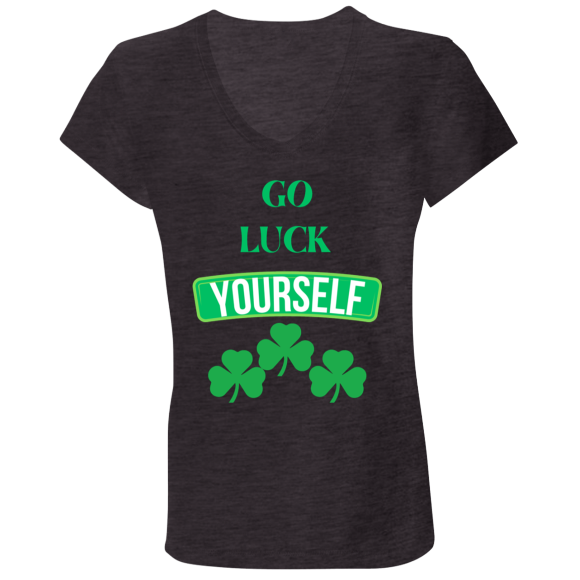 Go Luck Jersey V-Neck T-Shirt