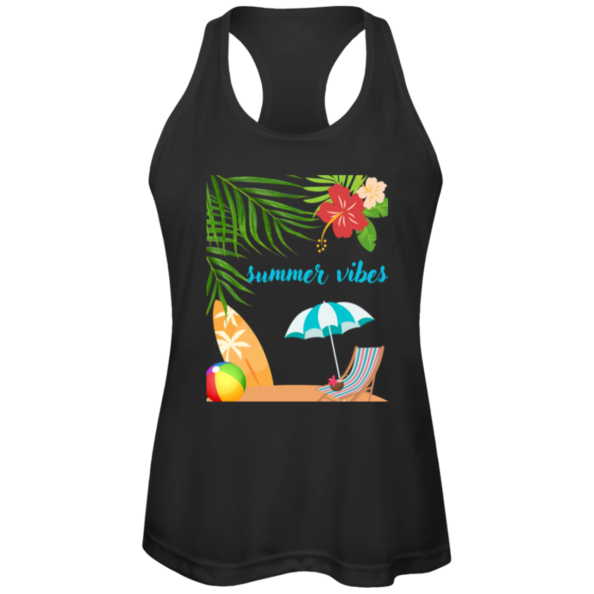 Summer Vibes Women's Zone Racerback Tank