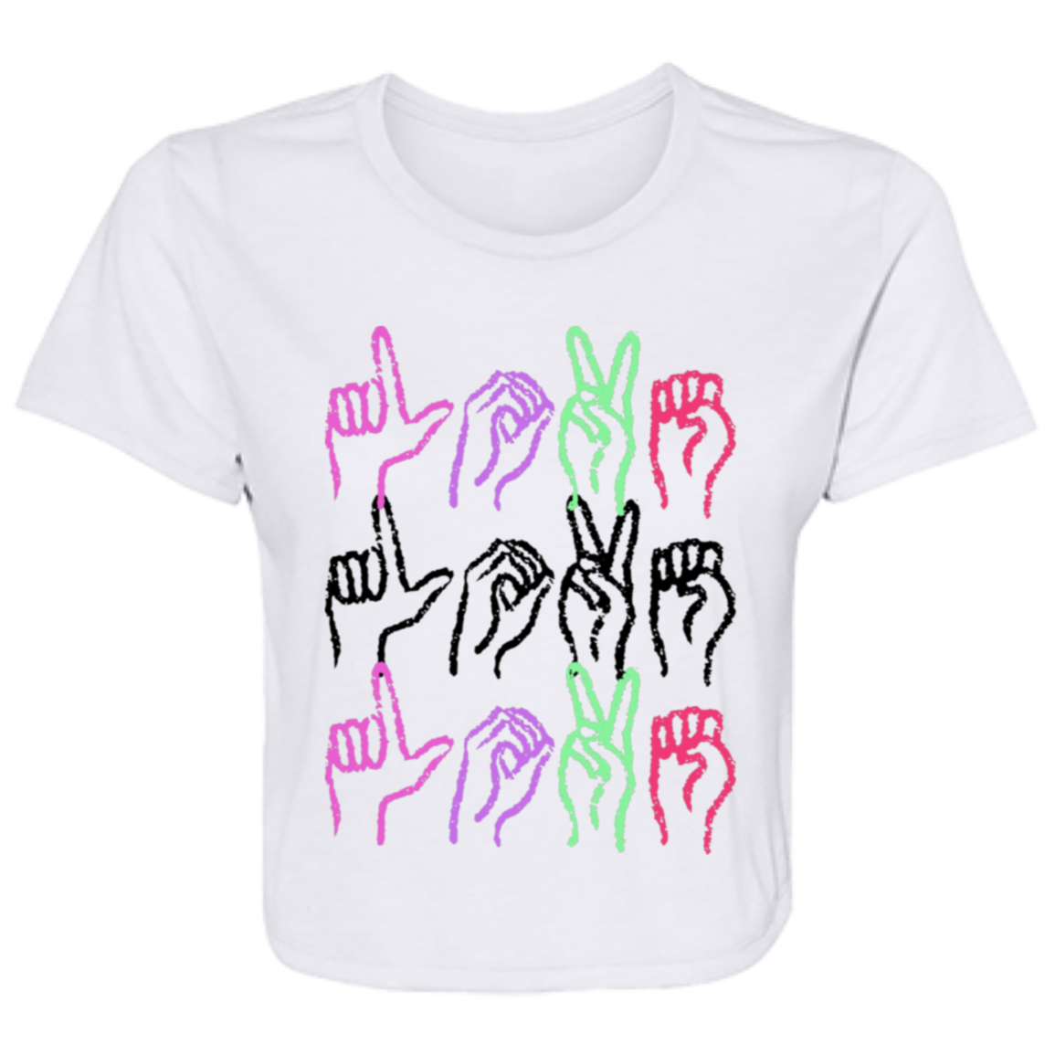 Love Ladies' Flowy Cropped Tee
