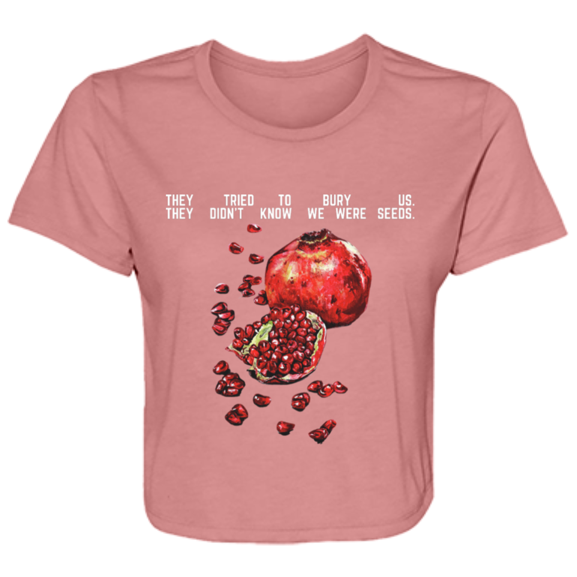Pomegranate Cropped Tee