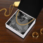 Congratulation Son Cuban Link Chain