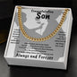Congratulation Son Cuban Link Chain
