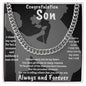 Congratulation Son Cuban Link Chain