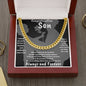 Congratulation Son Cuban Link Chain