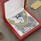 Congratulation Son Cuban Link Chain