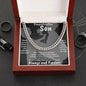 Congratulation Son Cuban Link Chain