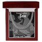 Congratulation Son Cuban Link Chain