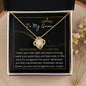 To My Queen Love Knot Necklace