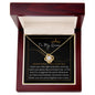 To My Queen Love Knot Necklace