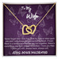 To My Wife Interlocking Hearts