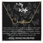 To My Wife Signature Style Name Necklace