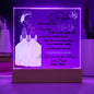 To My Daughter - Acrylic Plaque