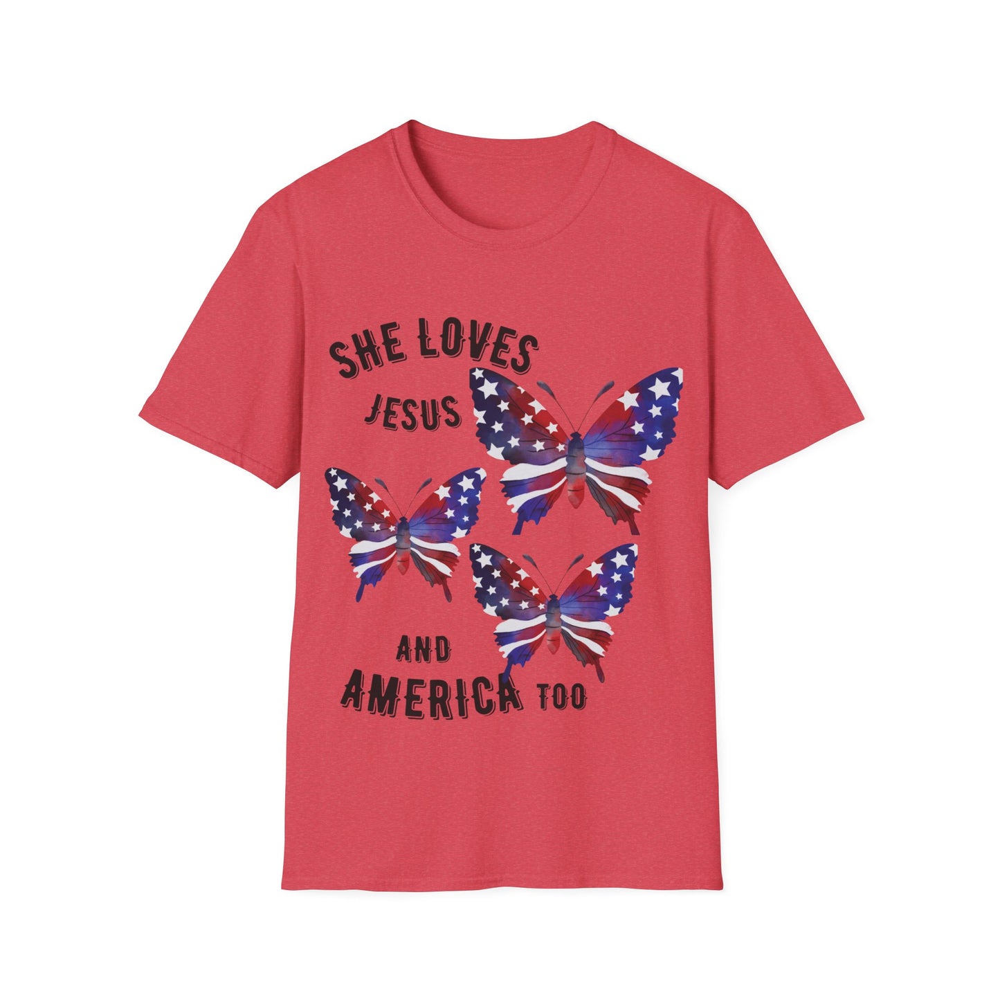 Jesus and America Softstyle T-Shirt