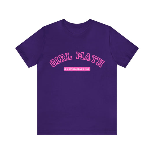 Girl Math Short Sleeve Tee