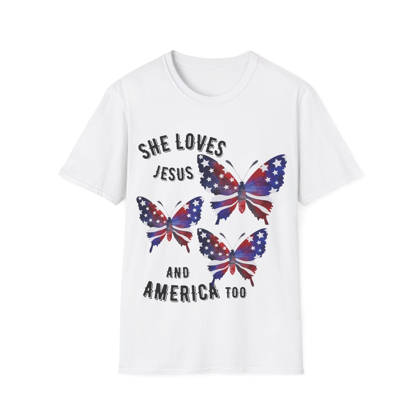 Jesus and America Softstyle T-Shirt