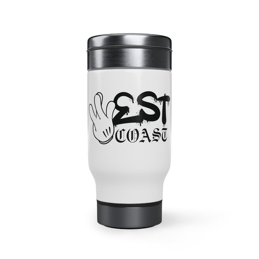 West Coast Stainless Steel Travel Mug with Handle, 14oz