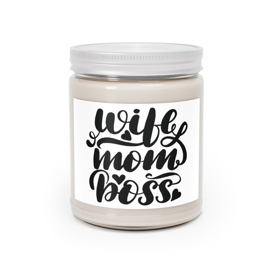 Wife, Mom, Boss Scented Candles, 9oz