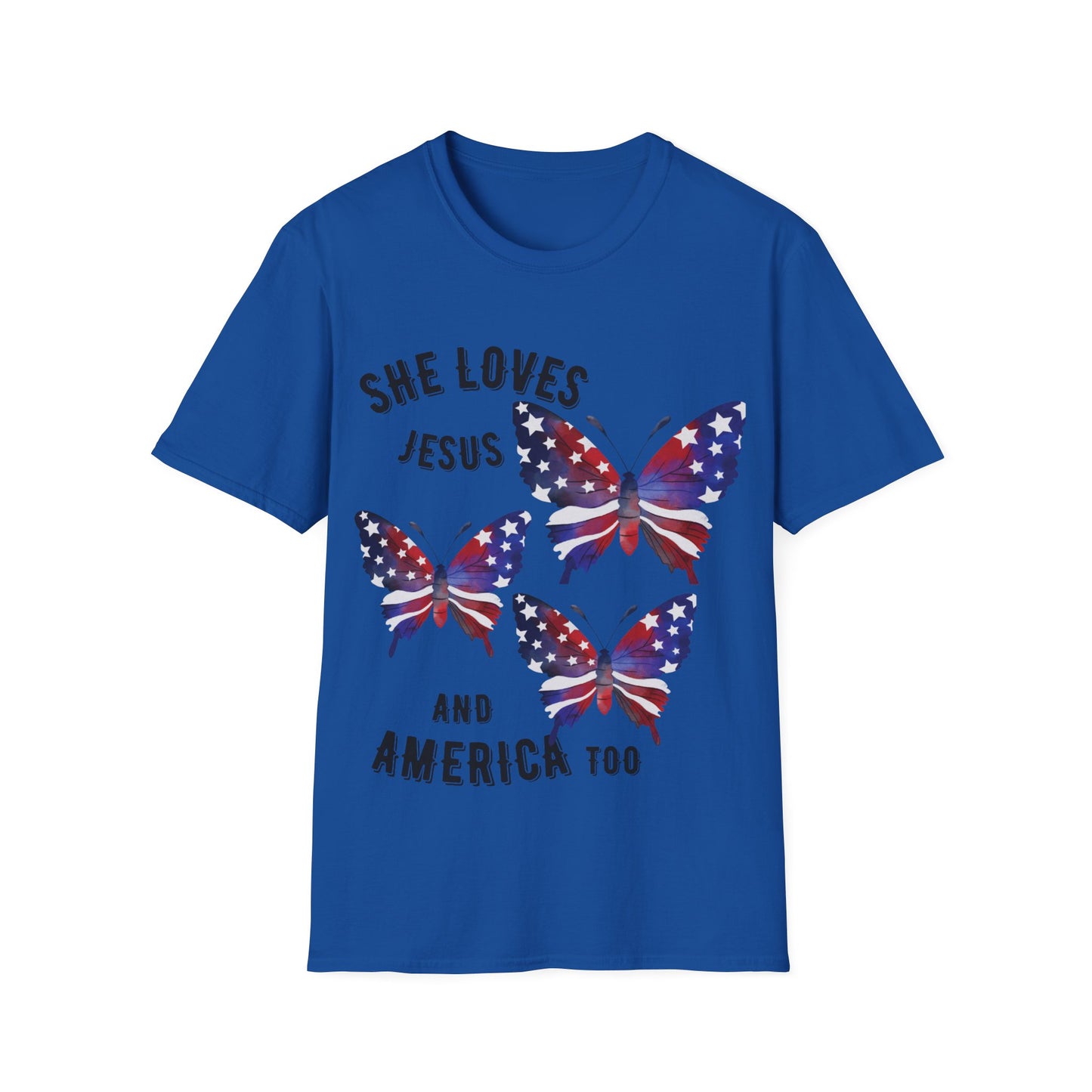 Jesus and America Softstyle T-Shirt