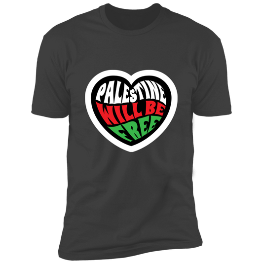 Palestine Heart Short Sleeve Tee