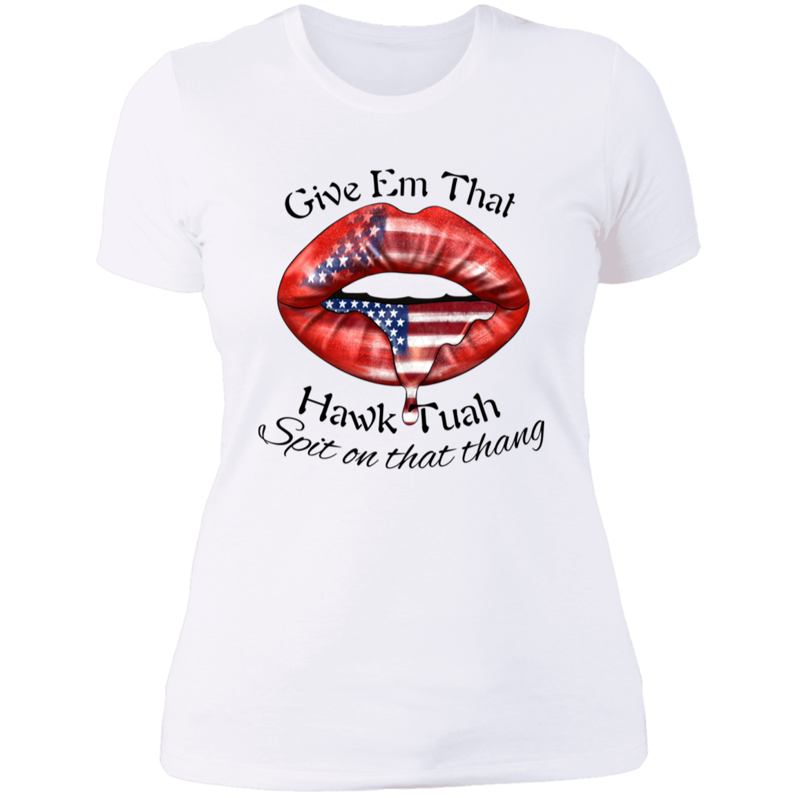 Hawk Tuah  Ladies' Boyfriend T-Shirt