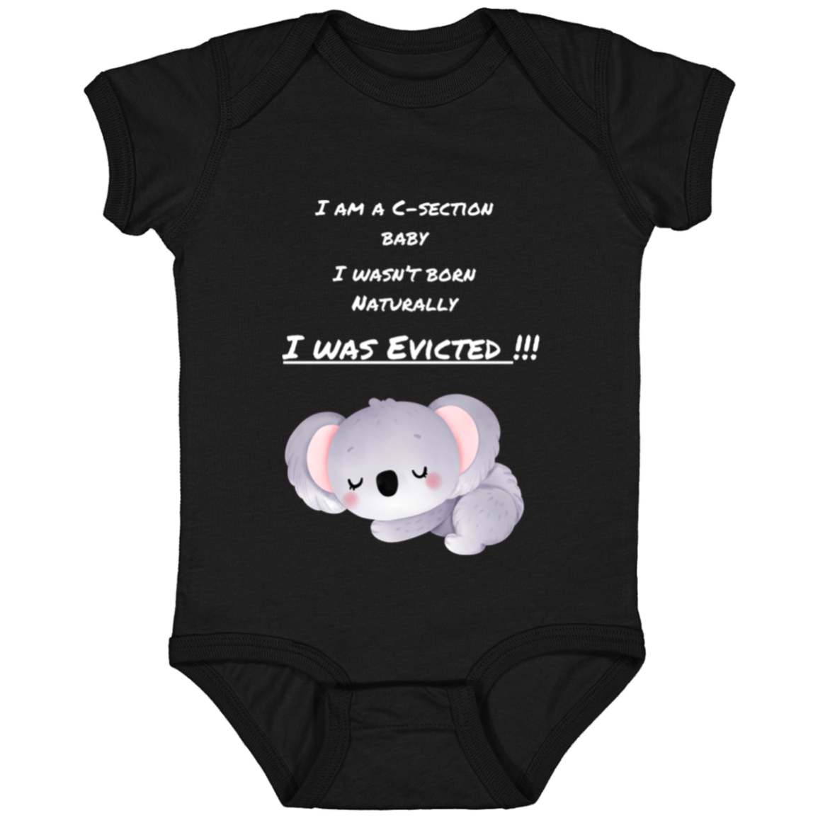 I was evicted baby onesie dark colors