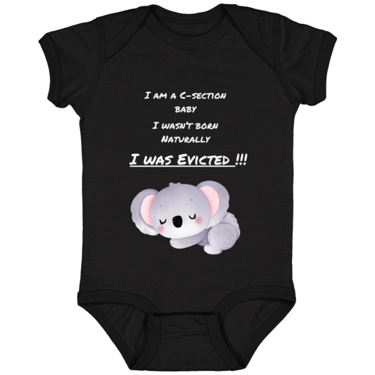 I was evicted baby onesie dark colors