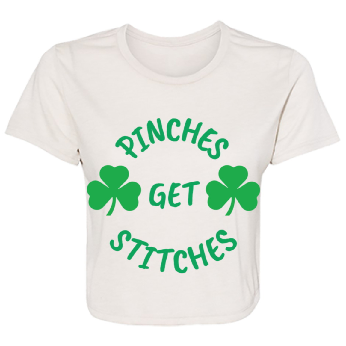 Pinches Get Stitches Flowy Cropped Tee