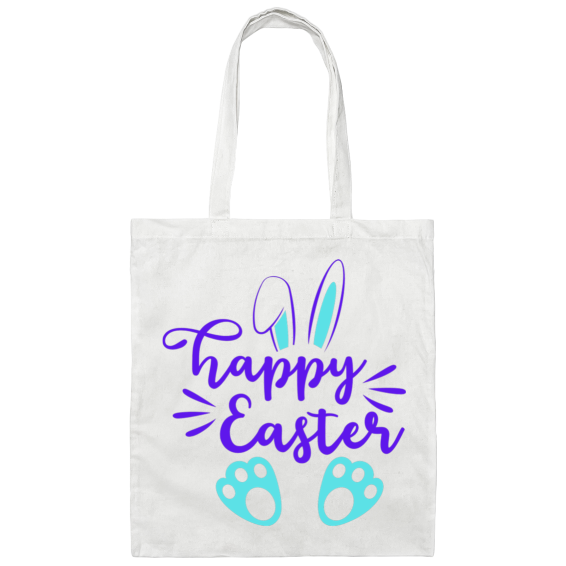 Happy Easter Tote Bag Canvas Tote Bag