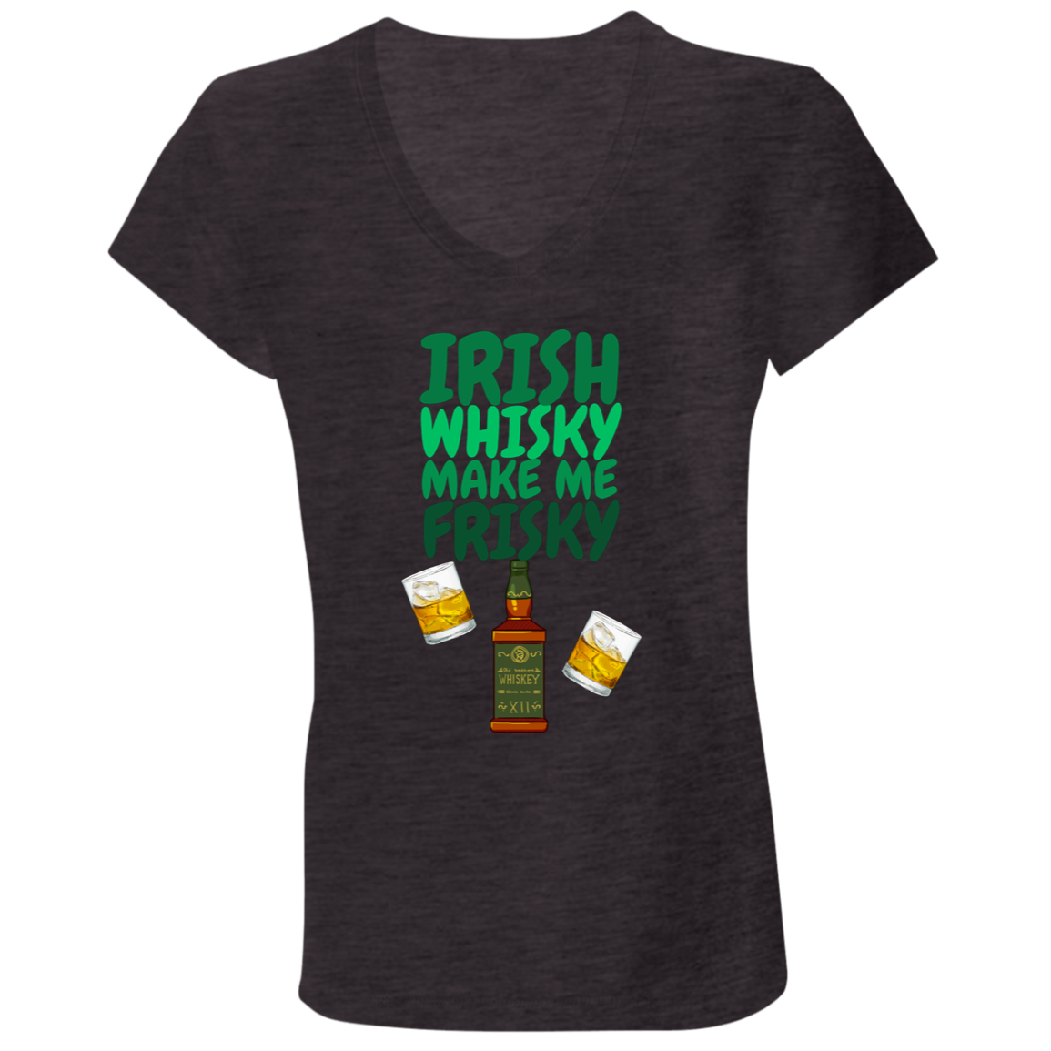 Irish Whisky Jersey V-Neck T-Shirt