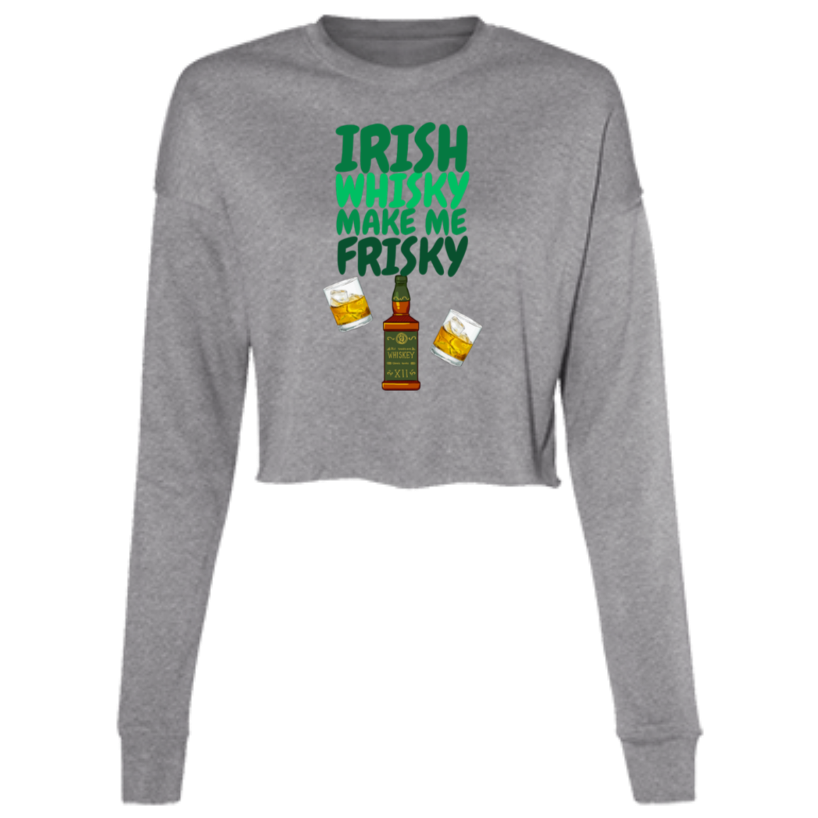 Irish Whisky Cropped Fleece Crew
