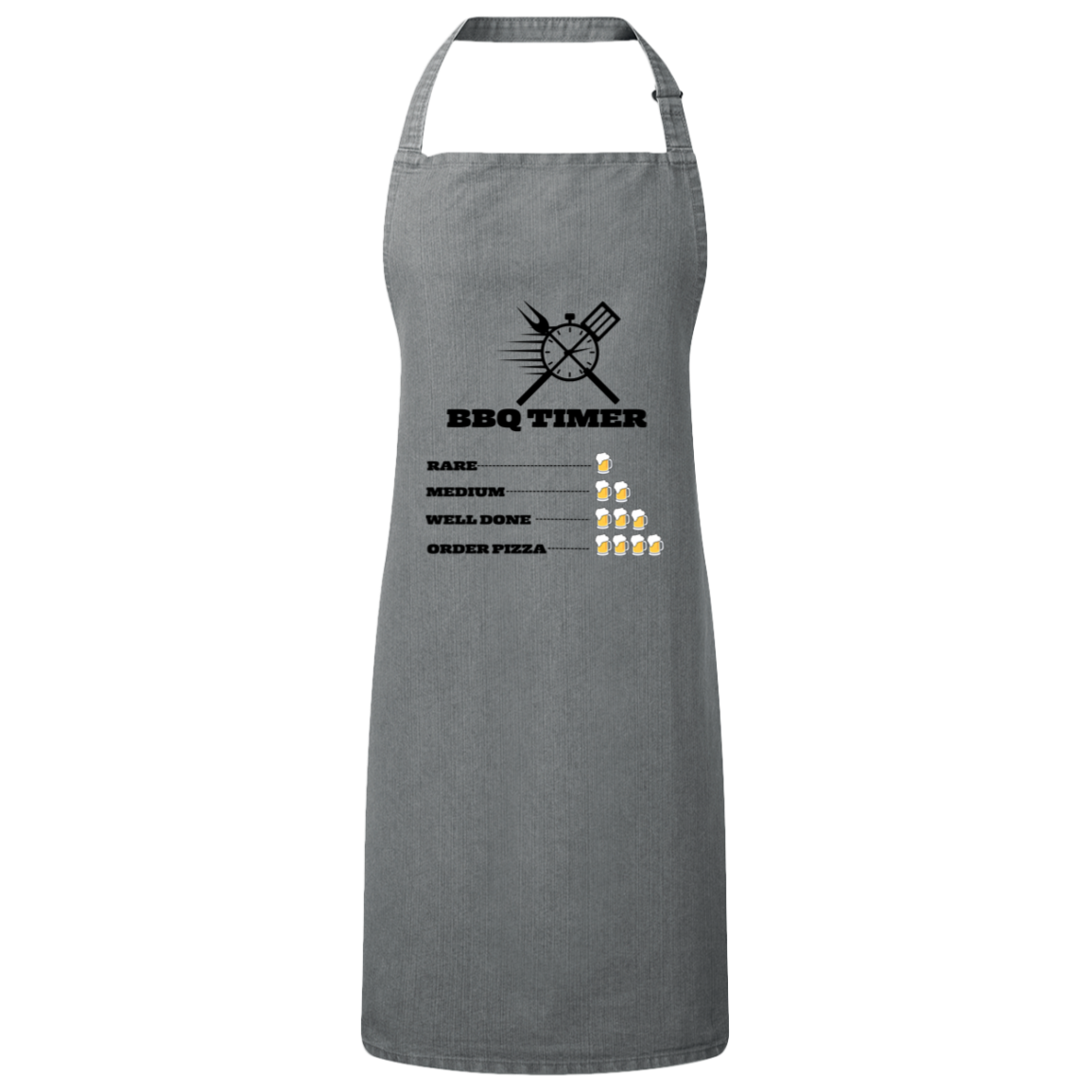 BBQ Timer Unisex Bib Apron