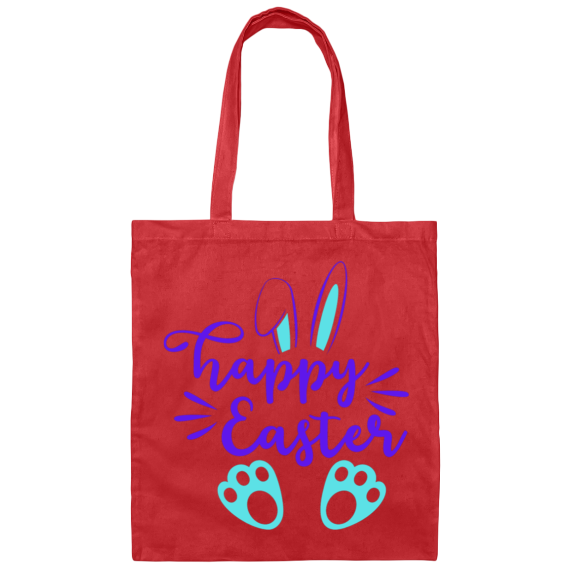 Happy Easter Tote Bag Canvas Tote Bag