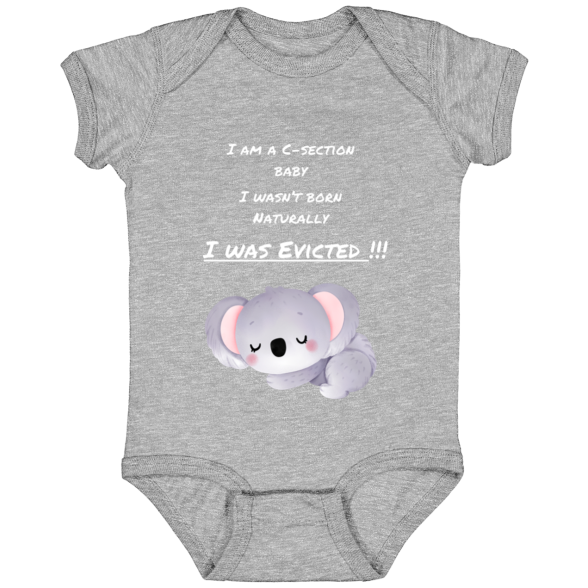 I was evicted baby onesie dark colors